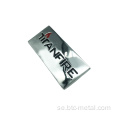 Zincetikettmöbler Brand Metal Logo Namnplatta